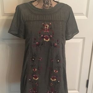 Gorgeous Green Embroidered Dress